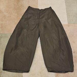 Sun Kim Brown Balloon Cropped Pants